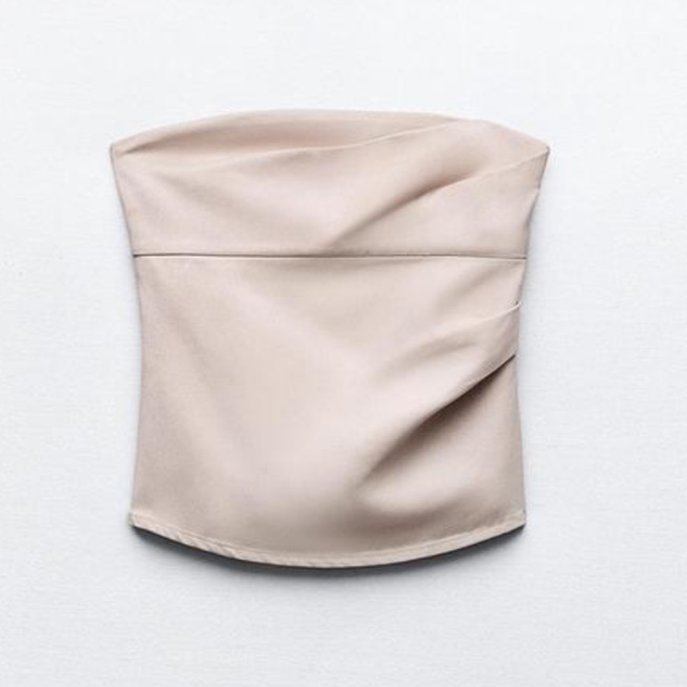 Strapless Shiny Top